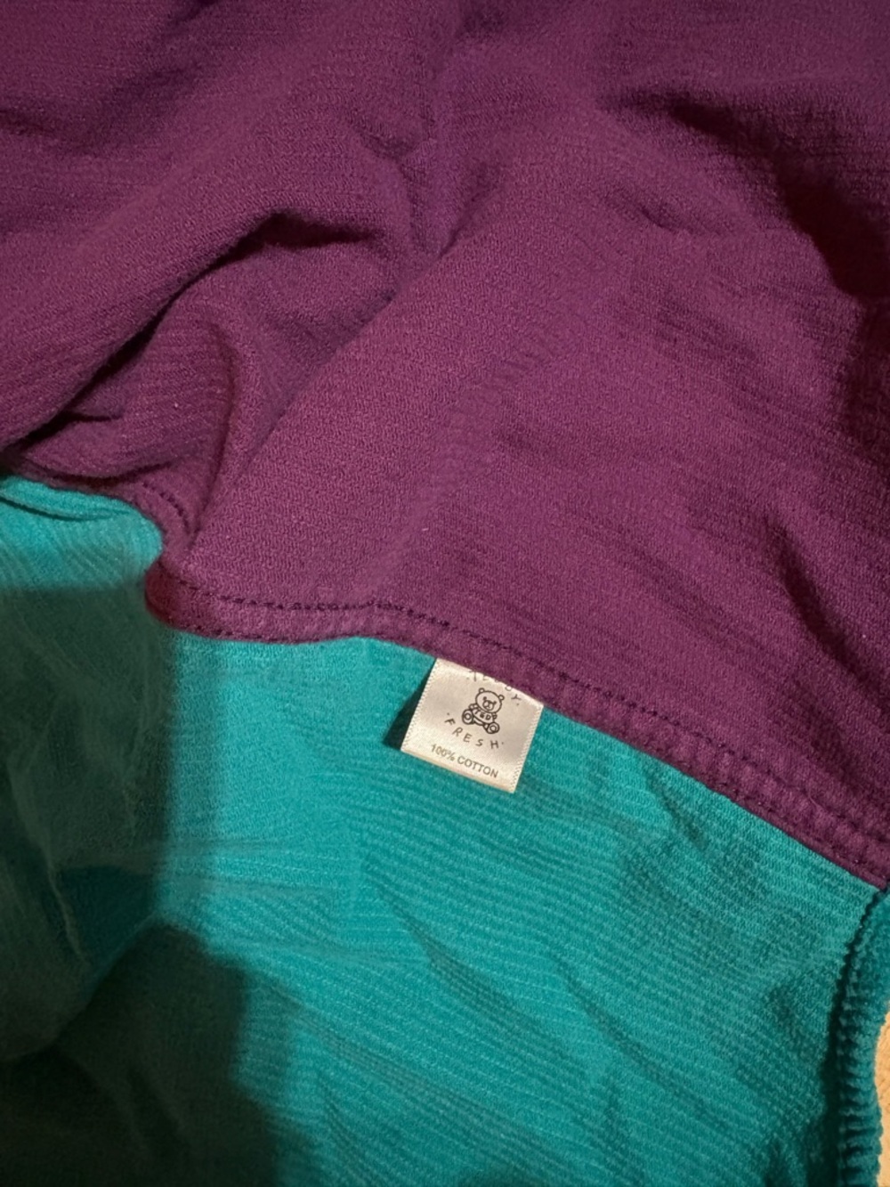 Teddy Fresh Teal, Purple, Burgundy & Mustard Corduroy Button-Up - Picture 5 of 5